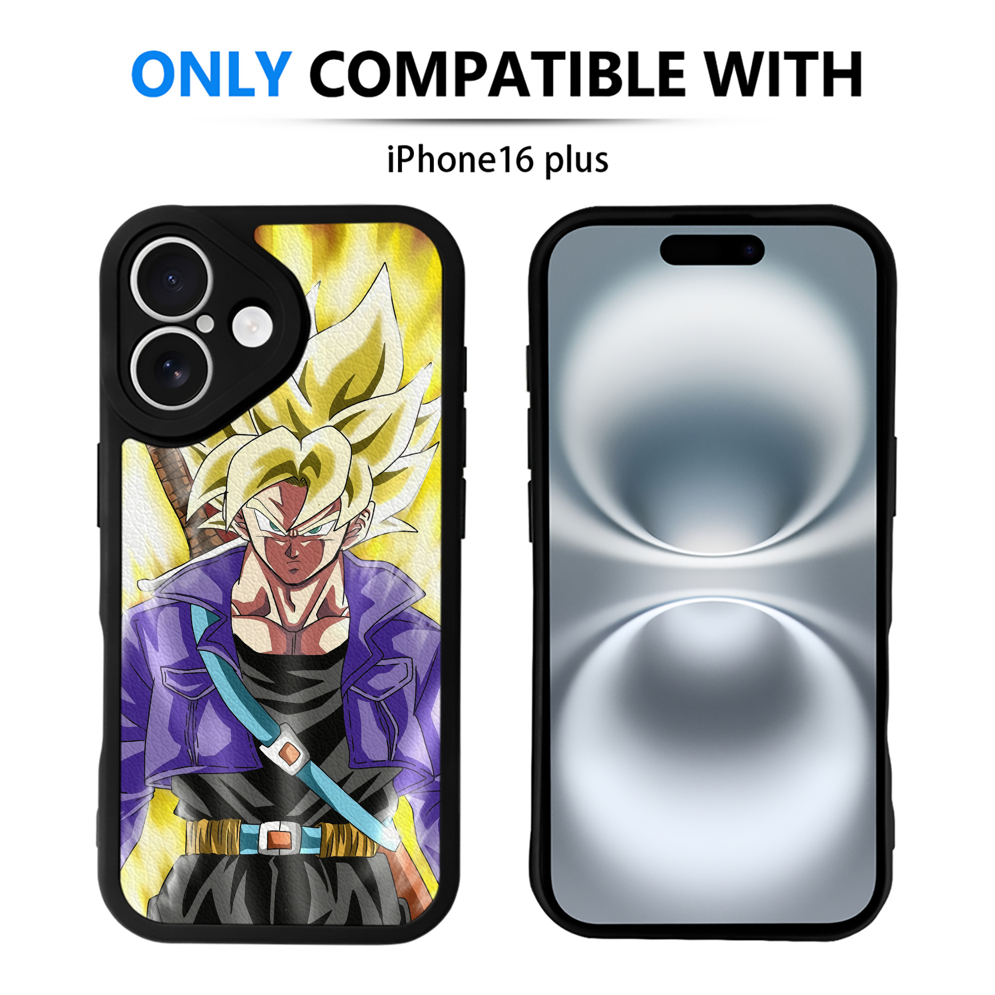（画像用） ドラゴンボール DRAGON BALL 【iPhone 16シリーズ対応】シリコンスマホケース（レザー調） 材質：シリコン